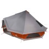 Tipi sátor tetővel szürke és narancs 680 x 430 x 270 cm taft