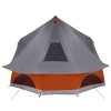 Tipi sátor tetővel szürke és narancs 680 x 430 x 270 cm taft