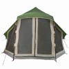 Tipi sátor tetővel tárolóval zöld 404 x 370 x 270 cm taft