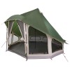 Tipi sátor tetővel tárolóval zöld 404 x 370 x 270 cm taft