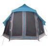 Tipi sátor tetővel tárolóval kék 404 x 370 x 270 cm taft