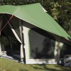 Tipi sátor tetővel tárolóval zöld 508 x 470 x 300 cm taft