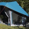 Tipi sátor tetővel tárolóval kék 508 x 470 x 300 cm taft