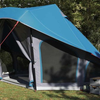 Tipi sátor tetővel tárolóval kék 508 x 470 x 300 cm taft