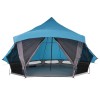 Tipi sátor tetővel tárolóval kék 508 x 470 x 300 cm taft