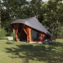 Tipi sátor tetővel szürke és narancs 508 x 470 x 300 cm taft
