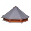 Tipi sátor tetővel szürke és narancs 508 x 470 x 300 cm taft