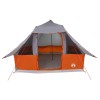 Tipi sátor tetővel szürke és narancs 358 x 296 x 258 cm taft