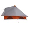 Tipi sátor tetővel szürke és narancs 358 x 296 x 258 cm taft