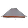 Tipi sátor tetővel szürke és narancs 660 x 456 x 200 cm taft