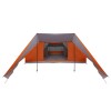 Tipi sátor tetővel szürke és narancs 660 x 456 x 200 cm taft