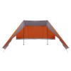 Tipi sátor tetővel szürke és narancs 660 x 456 x 200 cm taft