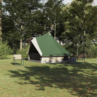 Tipi sátor tetővel tárolóval zöld 400 x 346 x 250 cm taft