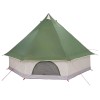 Tipi sátor tetővel tárolóval zöld 400 x 346 x 250 cm taft
