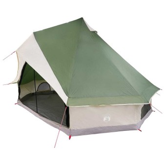 Tipi sátor tetővel tárolóval zöld 400 x 346 x 250 cm taft