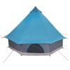 Tipi sátor tetővel tárolóval kék 400 x 346 x 250 cm taft