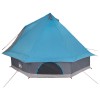 Tipi sátor tetővel tárolóval kék 400 x 346 x 250 cm taft