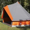 Tipi sátor tetővel szürke és narancs 400 x 346 x 250 cm taft