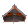 Tipi sátor tetővel szürke és narancs 400 x 346 x 250 cm taft