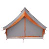 Tipi sátor tetővel szürke és narancs 400 x 346 x 250 cm taft