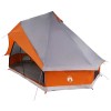 Tipi sátor tetővel szürke és narancs 400 x 346 x 250 cm taft