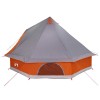 Tipi sátor tetővel szürke és narancs 400 x 346 x 250 cm taft