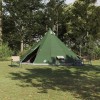 Tipi sátor tetővel tárolóval zöld 560 x 560 x 300 cm taft