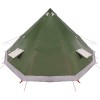 Tipi sátor tetővel tárolóval zöld 560 x 560 x 300 cm taft