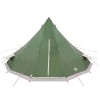 Tipi sátor tetővel tárolóval zöld 560 x 560 x 300 cm taft