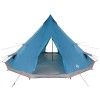 Tipi sátor tetővel tárolóval kék 560 x 560 x 300 cm taft