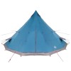 Tipi sátor tetővel tárolóval kék 560 x 560 x 300 cm taft