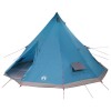 Tipi sátor tetővel tárolóval kék 560 x 560 x 300 cm taft
