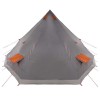 Tipi sátor tetővel szürke és narancs 560 x 560 x 300 cm taft