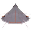 Tipi sátor tetővel szürke és narancs 560 x 560 x 300 cm taft
