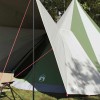 Tipi sátor tetővel tárolóval zöld 510 x 690 x 330 cm taft