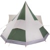 Tipi sátor tetővel tárolóval zöld 510 x 690 x 330 cm taft