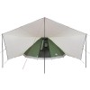 Tipi sátor tetővel tárolóval zöld 510 x 690 x 330 cm taft