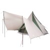 Tipi sátor tetővel tárolóval zöld 510 x 690 x 330 cm taft