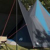 Tipi sátor tetővel tárolóval kék 510 x 690 x 330 cm taft