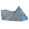 Tipi sátor tetővel tárolóval kék 510 x 690 x 330 cm taft