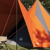 Tipi sátor tetővel szürke és narancs 510 x 690 x 330 cm taft