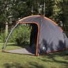 Kabin sátor tetővel szürke és narancs 370 x 230 x 185 cm taft