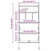 Tárolótáska tárolóval fekete és kék 91 x 47,5 cm oxford