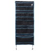 Tárolótáska tárolóval fekete és kék 125 x 48 cm oxford