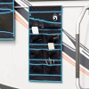 Tárolótáska tárolóval fekete és kék 63,5 x 40 cm oxford