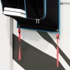 Tárolótáska tárolóval fekete és kék 140 x 43 cm oxford