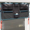 Tárolótáska tárolóval fekete és kék 98 x 47 cm oxford
