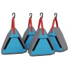 Tárolótáska 4 pcs szürke és kék 24 x 16 x 24 cm oxford