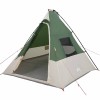 Tipi sátor tetővel tárolóval zöld 383 x 338 x 217 cm taft