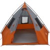 Tipi sátor tetővel szürke és narancs 383 x 338 x 217 cm taft